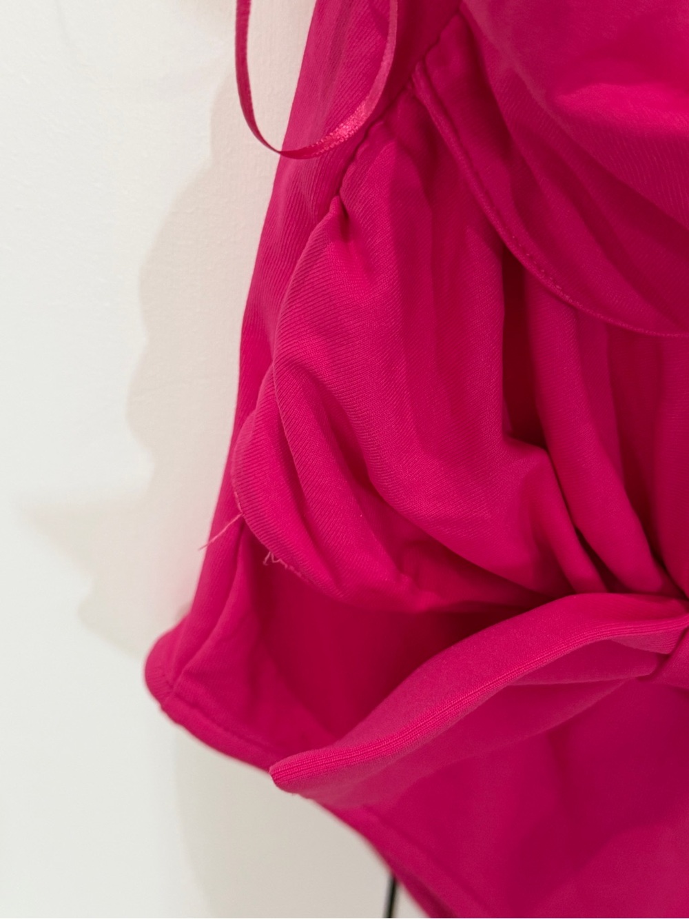 Zara Barbie Pink Fuchsia Bow bodysuit NWT SMALL - Picture 7 of 10